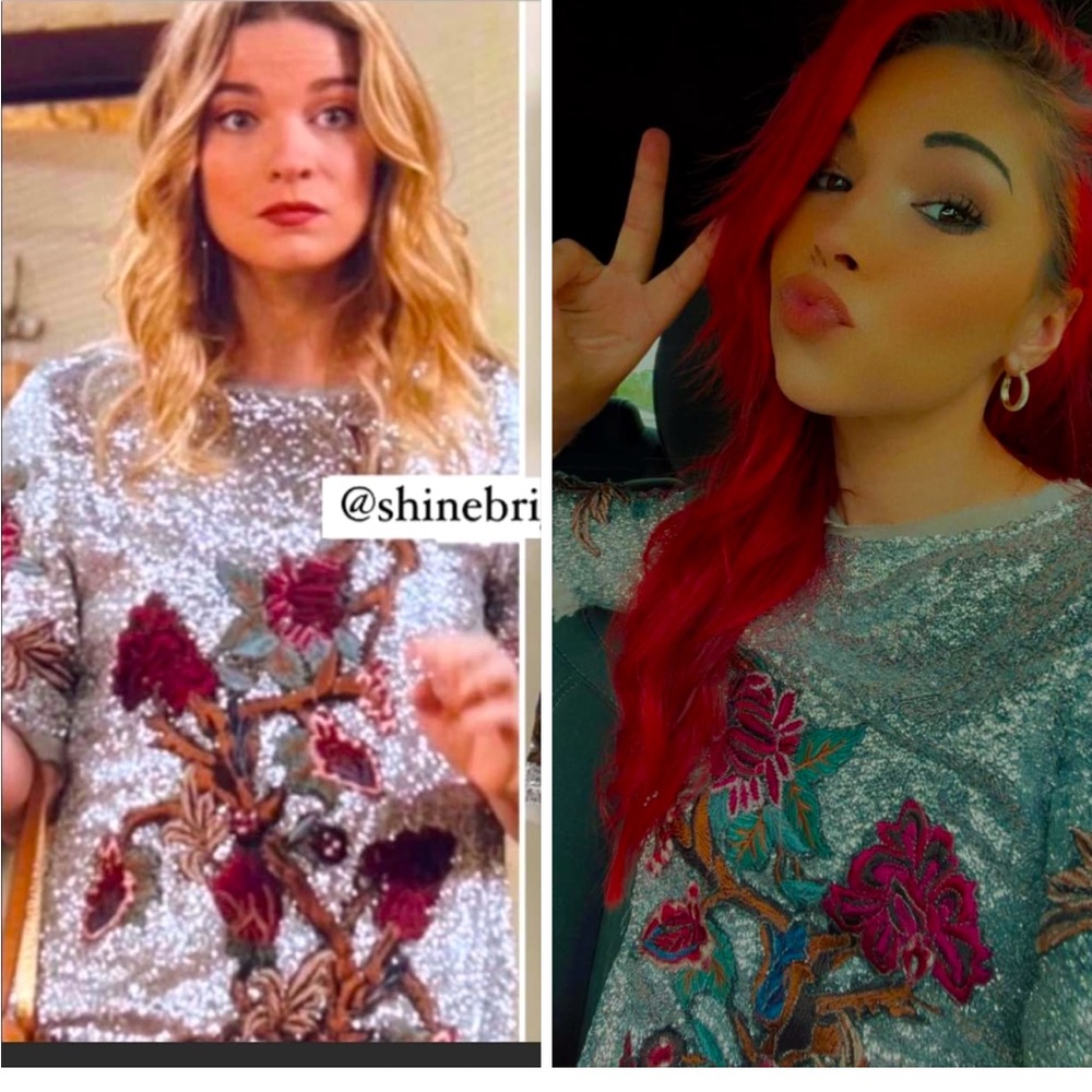 Zara Sequin Tee Dress✨Alexis Rose✨
